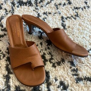 Donald Pliner Leather Slides
